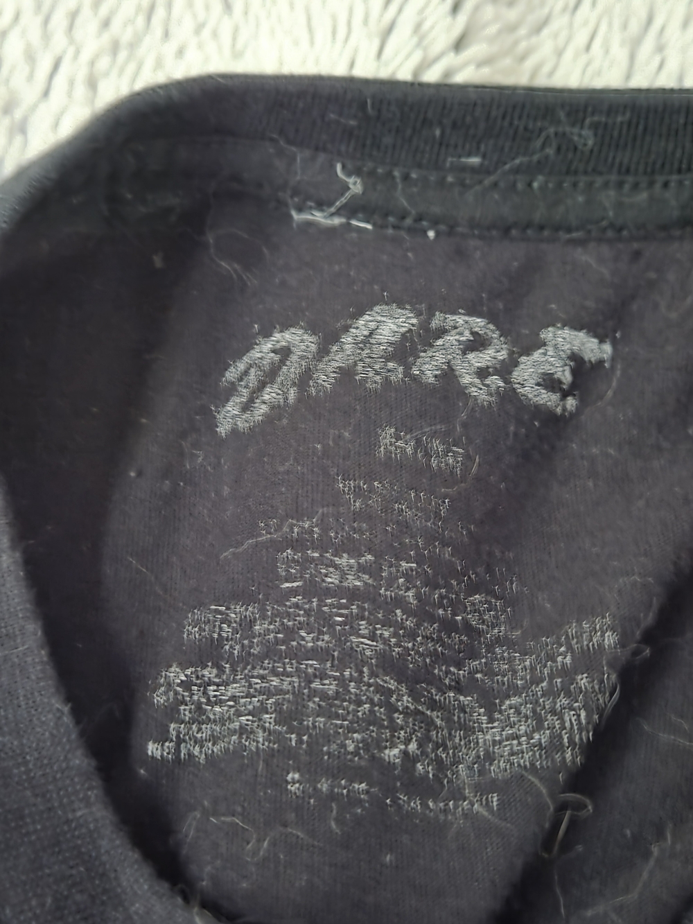 D.A.R.E. Youth M Black Graphic Tee Blue Yellow Pink Letters Short Sleeves - Picture 3 of 3